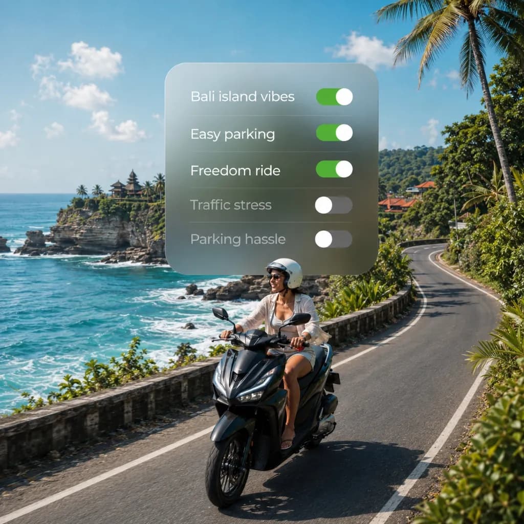 Bali island vibes on a scooter